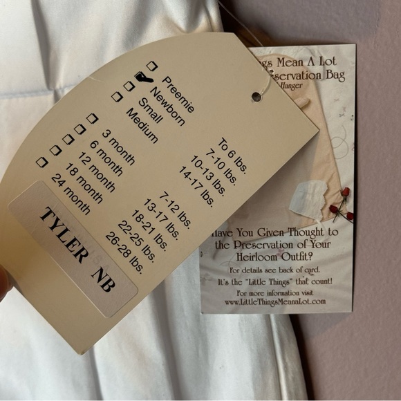 Little Things Mean A Lot Tyler White Romper NB - Picture 12 of 12